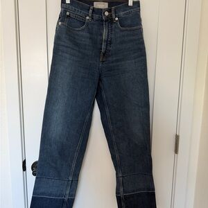 Everlane Indigo High-Rise Wide-Leg Jeans